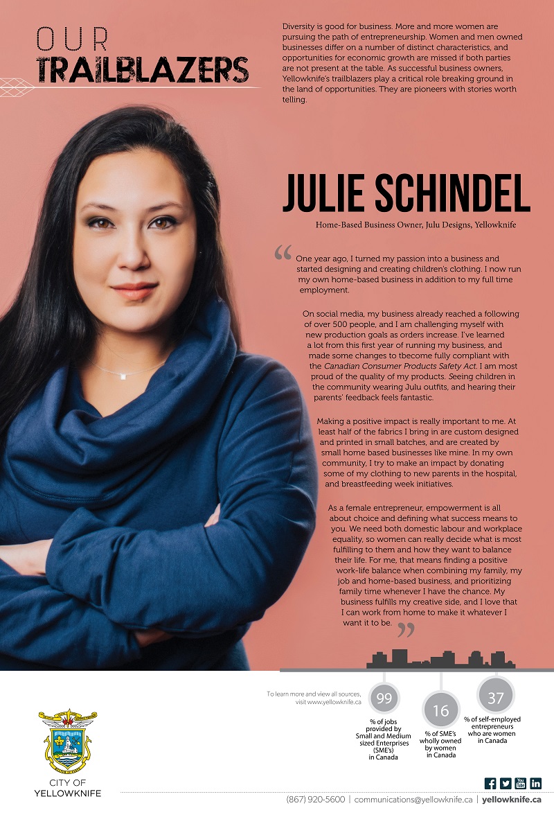 Trailblazer Graphic - Julie Schindel (caption below)